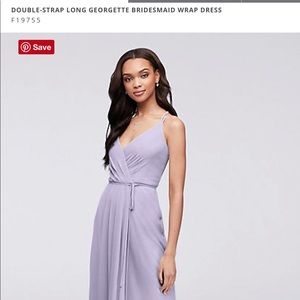 GEORGETTE BRIDESMAID WRAP DRESS F19755
